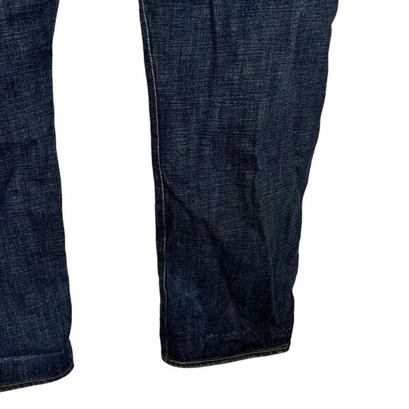 Levis 501 Levi Strauss Mens Blue Distressed Button Fly Straight Leg Jeans 40 x30 - Picture 14 of 16